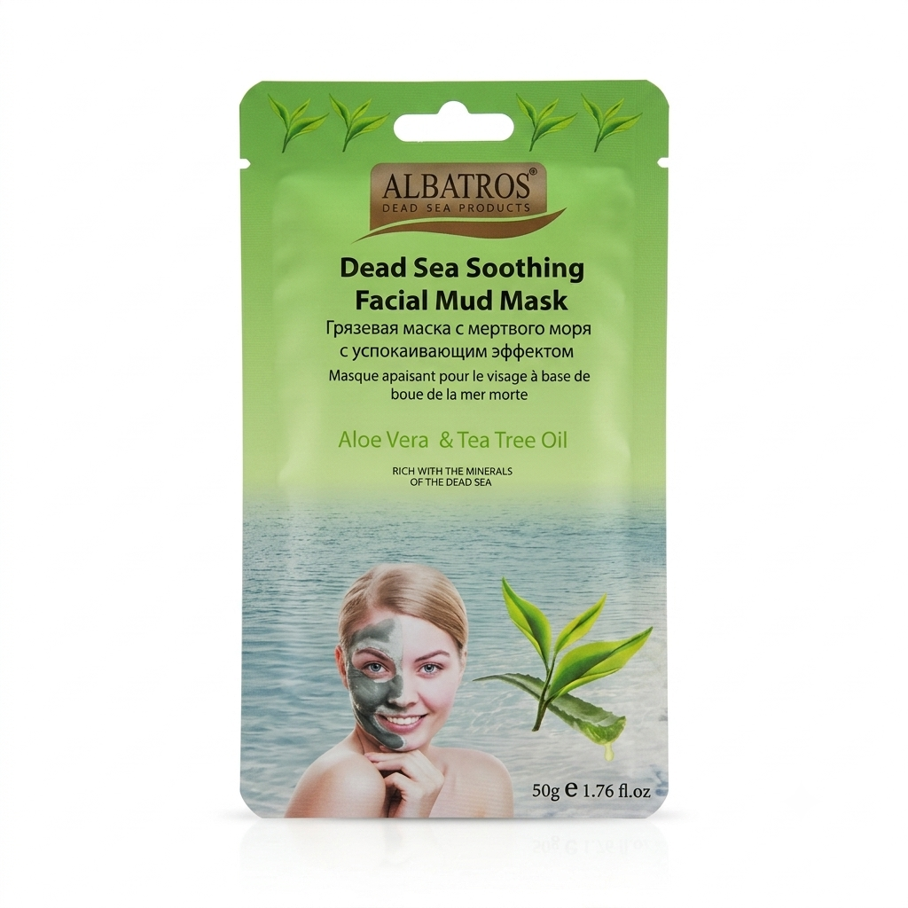 Soothing Facial Mud Mask with 'Aloe Vera & Tea tree oil '